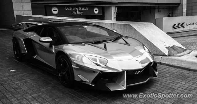 Lamborghini Aventador spotted in Kuala Lumpur, Malaysia