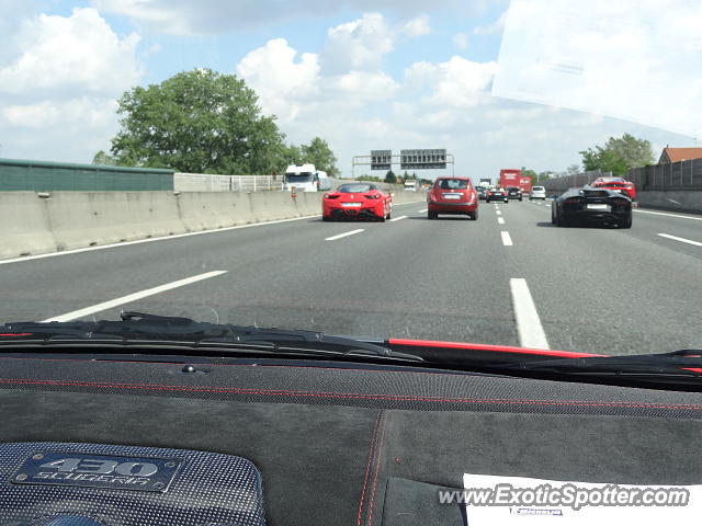 Lamborghini Aventador spotted in Highway, Italy