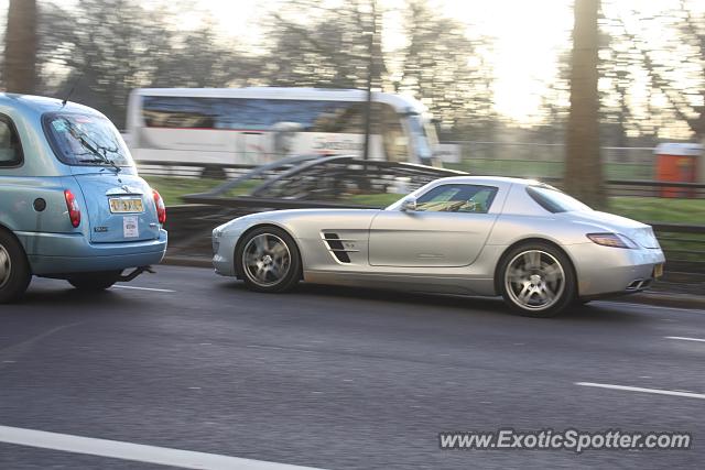 Mercedes SLS AMG spotted in London, United Kingdom