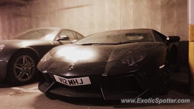 Lamborghini Aventador spotted in London, United Kingdom