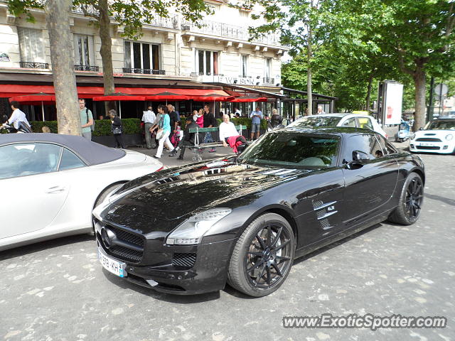 Mercedes SLS AMG spotted in Paris, France