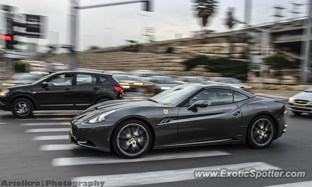 Ferrari California spotted in Herzeliya, Israel