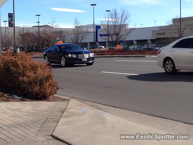 Bentley Continental spotted in Denver, Colorado