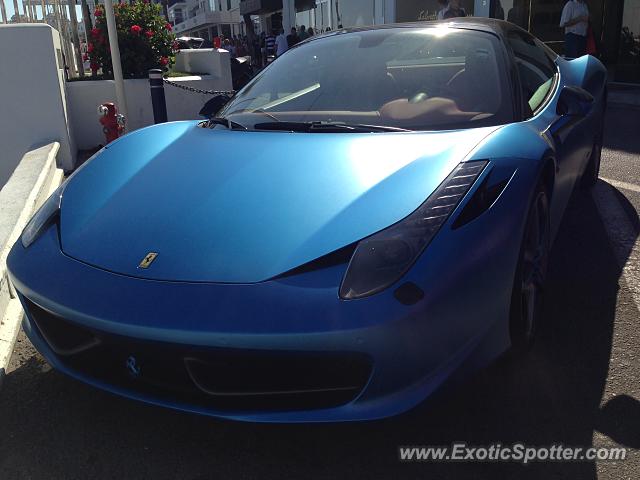 Ferrari 458 Italia spotted in Puerto Banus, Spain