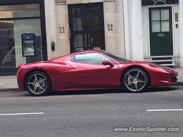 Ferrari 458 Italia spotted in London, United Kingdom