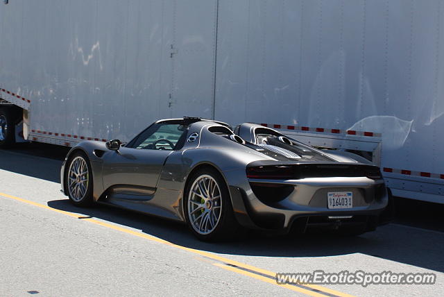 Porsche 918 Spyder spotted in Monterey, California