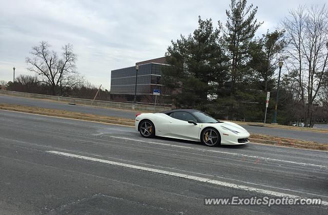 Ferrari 458 Italia spotted in Reston, Virginia