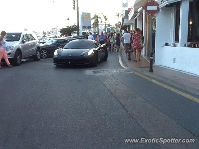 Ferrari 458 Italia spotted in Puerto Banus, Spain