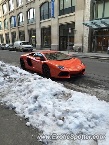 Lamborghini Aventador spotted in New York, New York