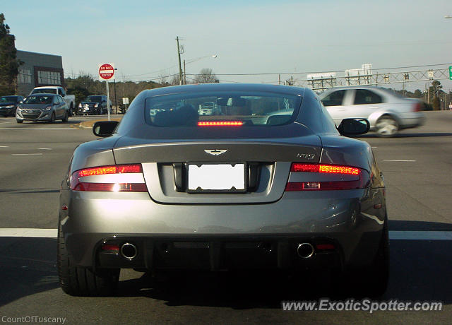 Aston Martin DB9 spotted in Garner, North Carolina