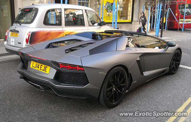 Lamborghini Aventador spotted in London, United Kingdom