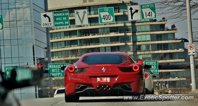 Ferrari 458 Italia spotted in Atlanta, Georgia