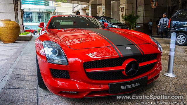 Mercedes SLS AMG spotted in Kuala Lumpur, Malaysia