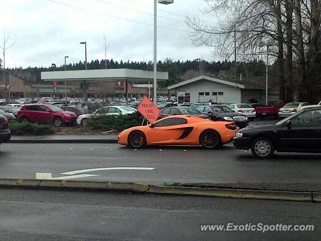 Mclaren MP4-12C spotted in Bellevue, Washington