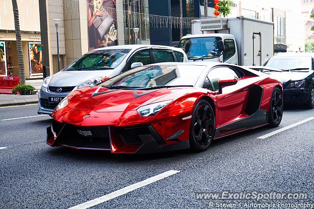 Lamborghini Aventador spotted in Kuala Lumpur, Malaysia