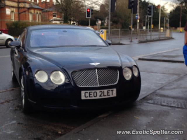 Bentley Continental spotted in Reading, United Kingdom