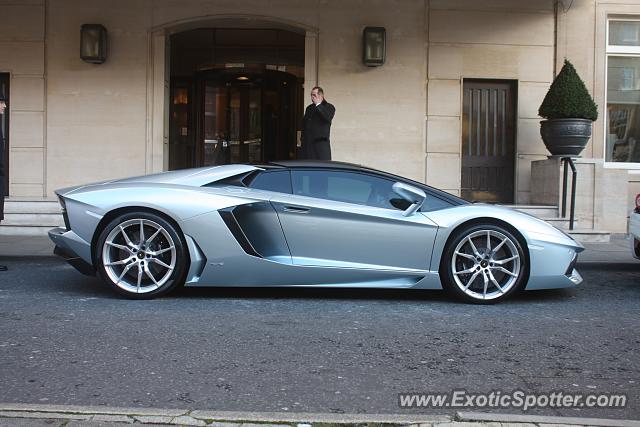 Lamborghini Aventador spotted in London, United Kingdom