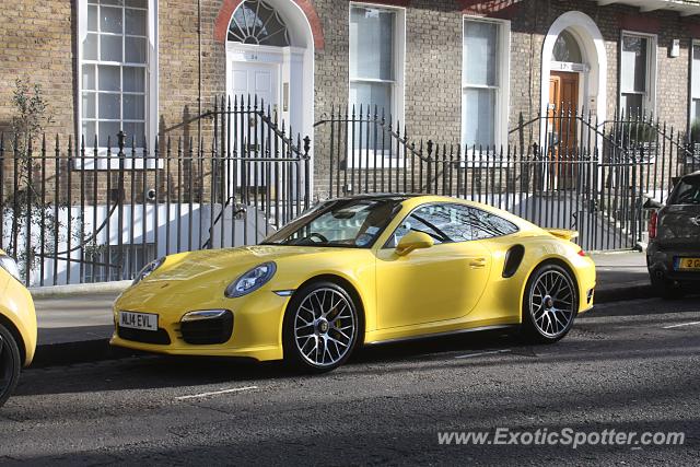 Porsche 911 Turbo spotted in London, United Kingdom