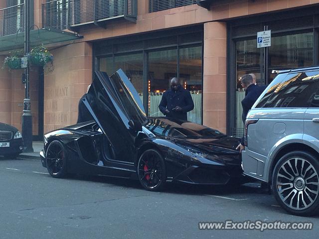 Lamborghini Aventador spotted in London, United Kingdom