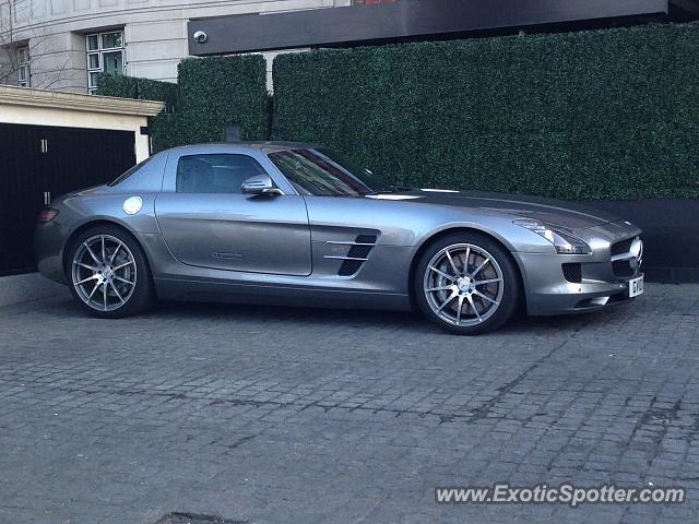 Mercedes SLS AMG spotted in London, United Kingdom