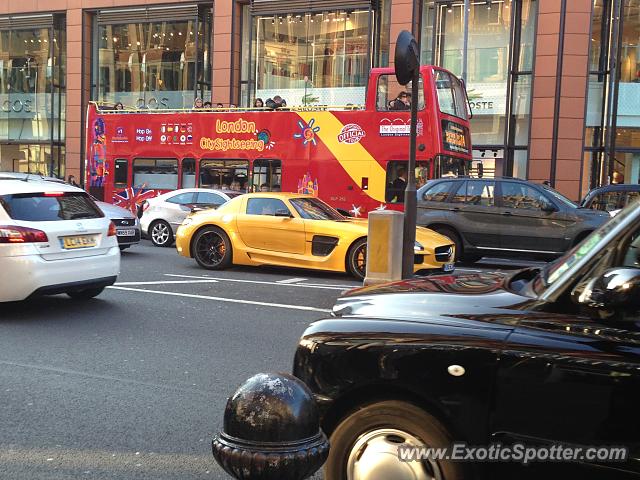 Mercedes SLS AMG spotted in London, United Kingdom