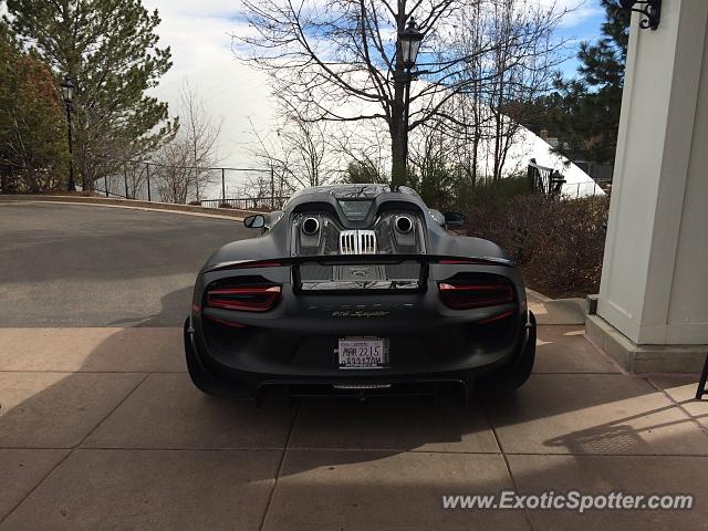 Porsche 918 Spyder spotted in Colorado Springs, Colorado