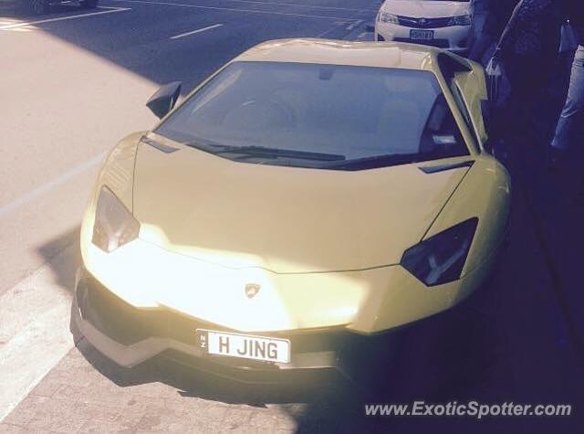 Lamborghini Aventador spotted in Auckland, New Zealand