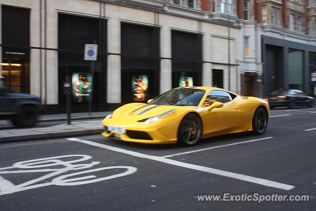 Ferrari 458 Italia spotted in London, United Kingdom