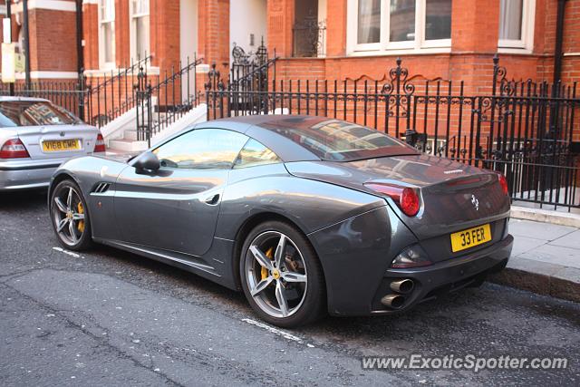 Ferrari California spotted in London, United Kingdom