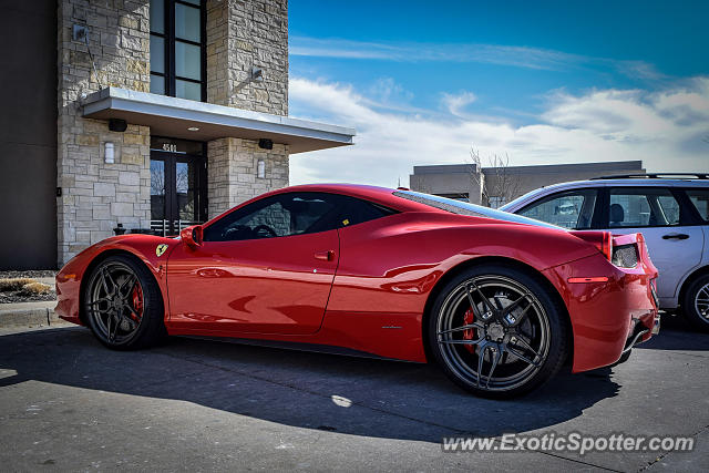 Ferrari 458 Italia spotted in Leawood, Kansas