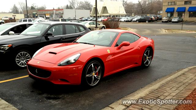 Ferrari California spotted in Downers Grove, Illinois