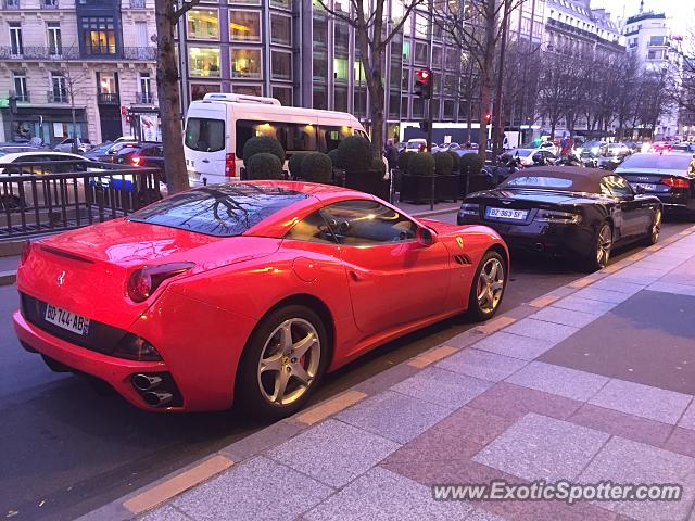 Ferrari California spotted in Paris, France