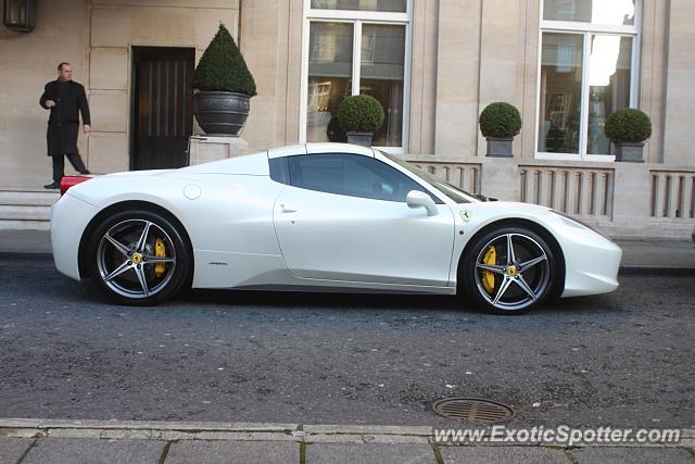 Ferrari 458 Italia spotted in London, United Kingdom