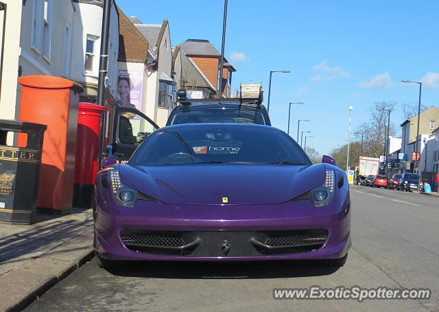 Ferrari 458 Italia spotted in London, United Kingdom