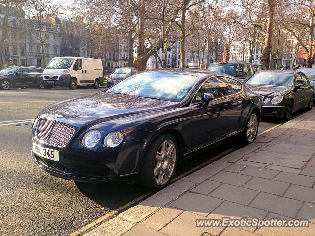 Bentley Continental spotted in London, United Kingdom