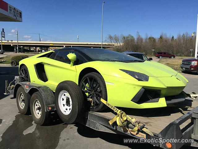 Lamborghini Aventador spotted in Houston, Texas