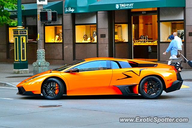 Lamborghini Murcielago spotted in Seattle, Washington