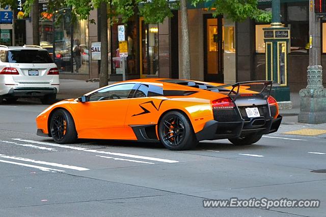 Lamborghini Murcielago spotted in Seattle, Washington