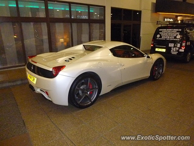 Ferrari 458 Italia spotted in London, United Kingdom