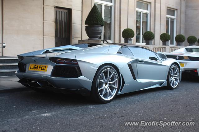 Lamborghini Aventador spotted in London, United Kingdom