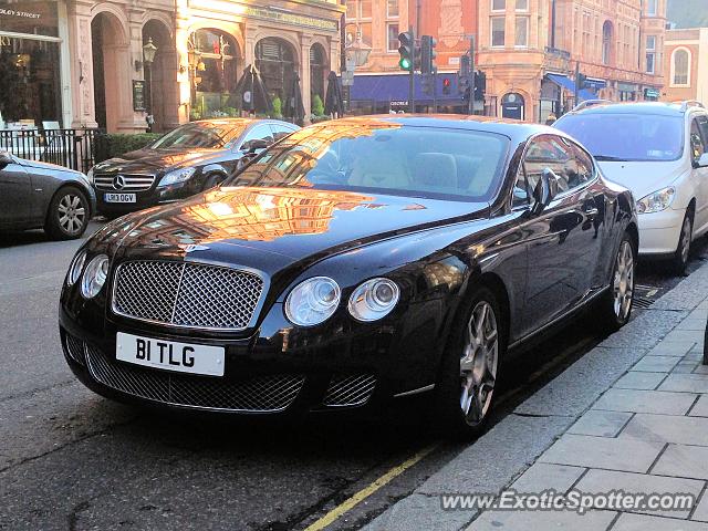 Bentley Continental spotted in London, United Kingdom