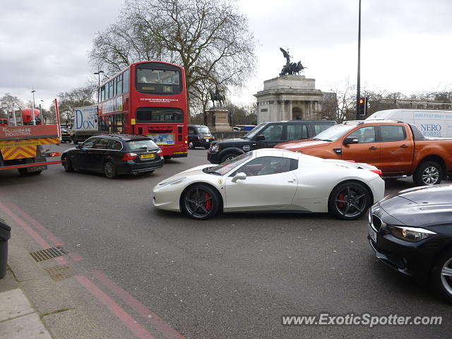 Ferrari 458 Italia spotted in London, United Kingdom