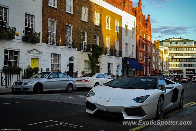 Lamborghini Aventador spotted in London, United Kingdom