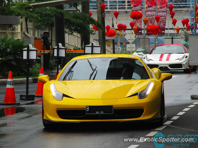 Ferrari 458 Italia spotted in Jakarta, Indonesia