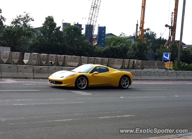 Ferrari 458 Italia spotted in Jakarta, Indonesia