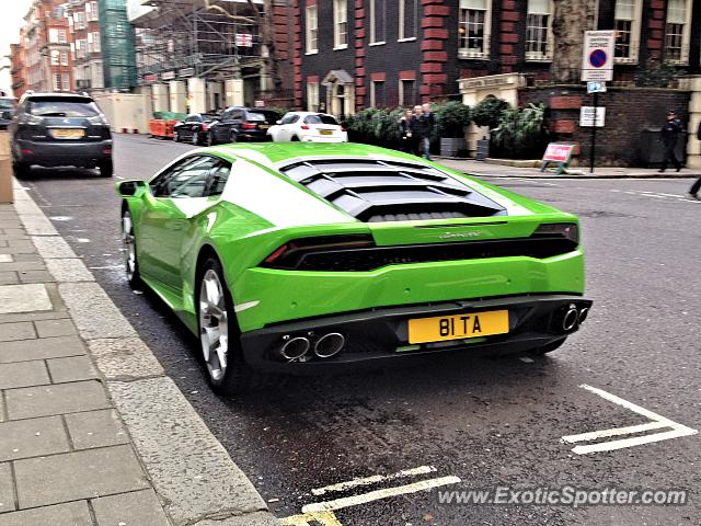 Lamborghini Huracan spotted in London, United Kingdom