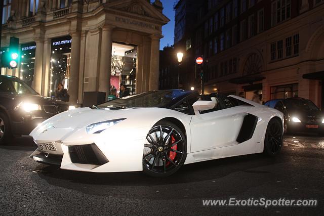 Lamborghini Aventador spotted in London, United Kingdom