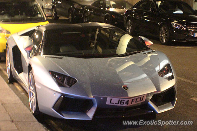 Lamborghini Aventador spotted in London, United Kingdom