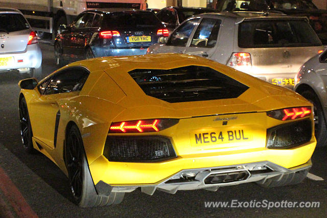 Lamborghini Aventador spotted in London, United Kingdom