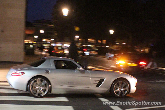 Mercedes SLS AMG spotted in London, United Kingdom